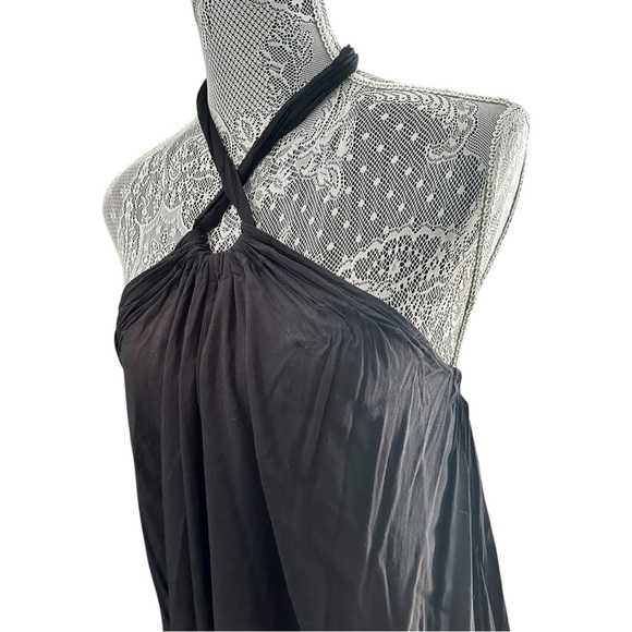 VENUS Black Halter Swim Cover-Up Dress | Flowy Resortwear | Size M - Picture 15 of 16